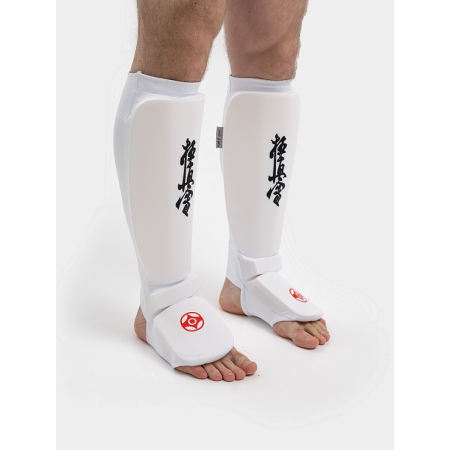 Щитки на голень и подъем трехсекционные Киокусинкай Рэй-Спорт